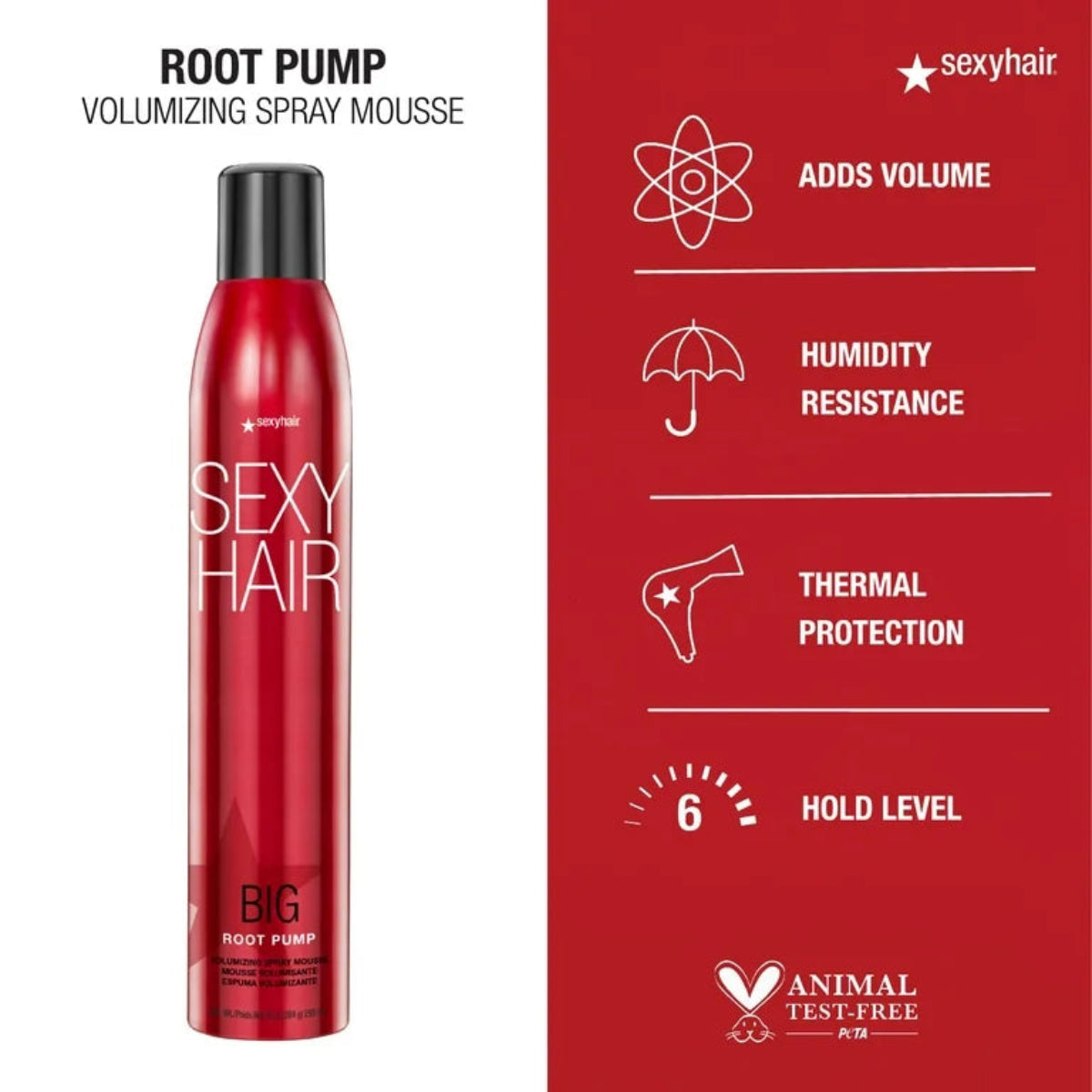 Sexy Hair Big Root Pump Volumizing Spray Mousse