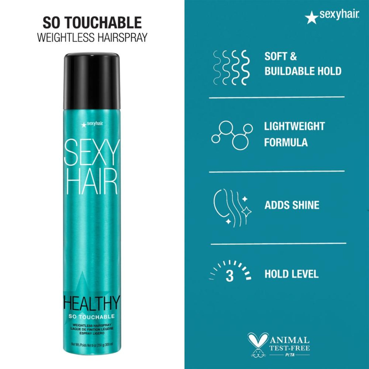 Sexy Hair Concepts Healthy Hair So Touchable Weightless Hairspray