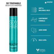 Sexy Hair Concepts Healthy Hair So Touchable Weightless Hairspray
