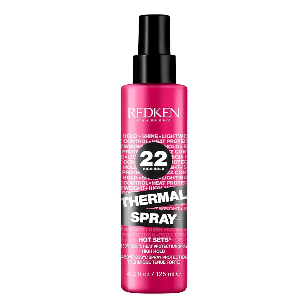 Redken Thermal Spray bottle on a white background