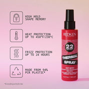 Redken Thermal Spray 22 High Hold - Thermal Heat Protectant