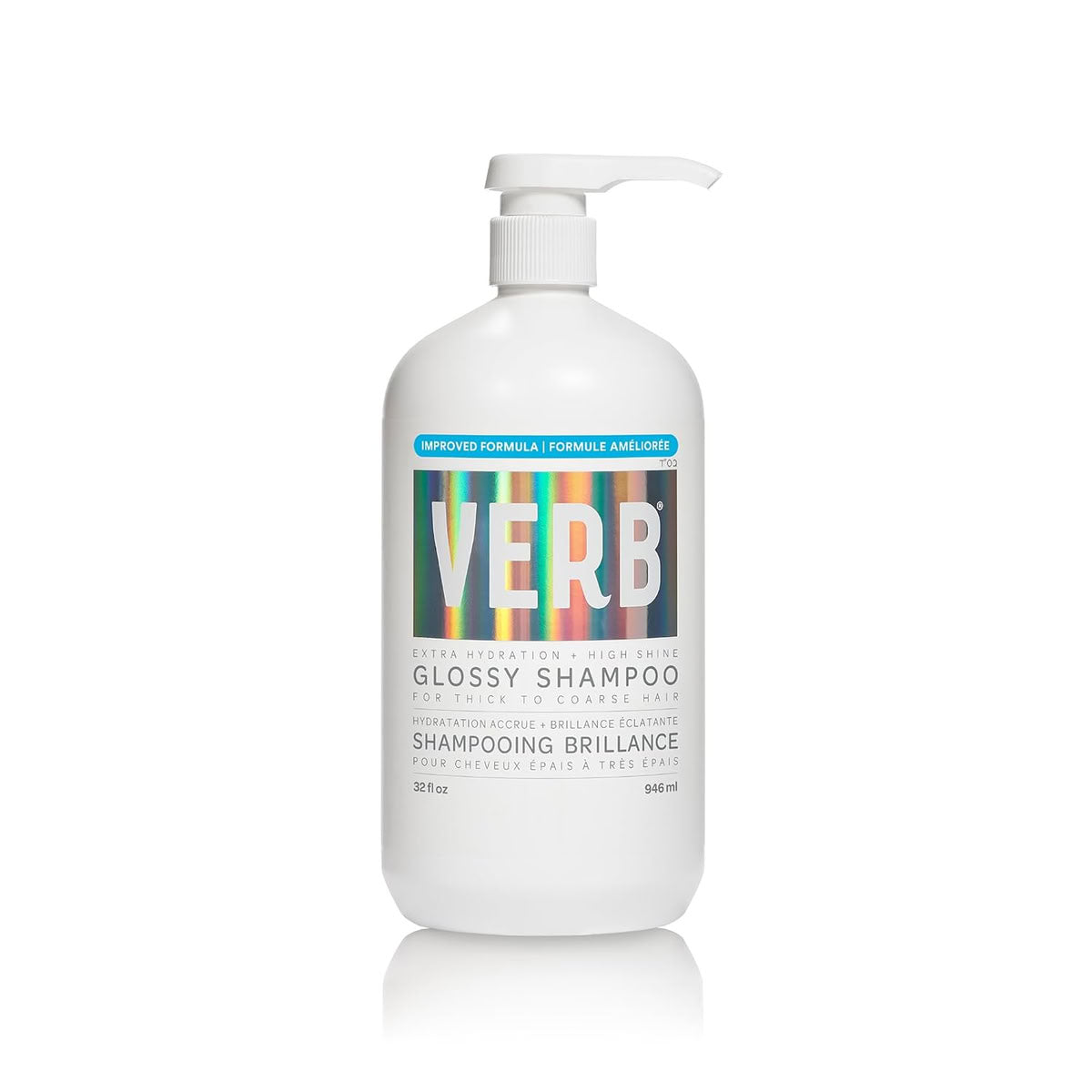 Verb Glossy Shampoo bottle with pump 32