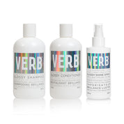 VERB Glossy Shampoo Conditioner & Shine Spray Bundle 12