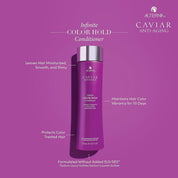 Alterna Caviar Anti-Aging Infinite Color Hold Shampoo, Conditioner, Color Protect Serum Complete Regimen Set