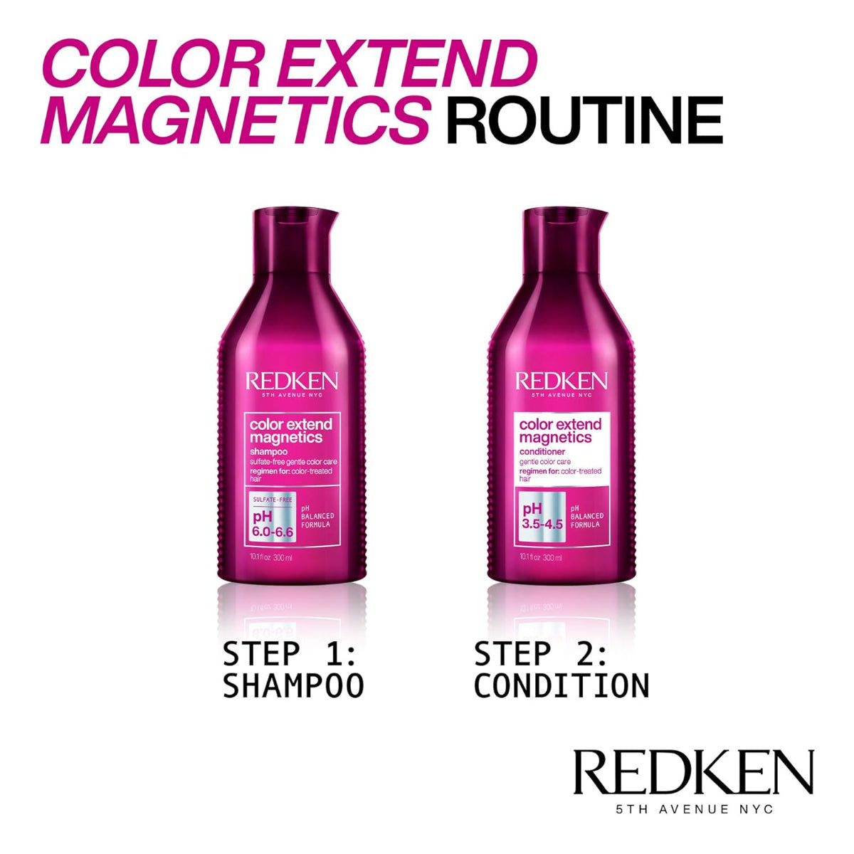 Redken Color Extend Magnetics Shampoo & Conditioner For Color-Treated Hair