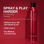 Sexy Hair Big Spray & Play Harder Firm Volumizing Hairspray