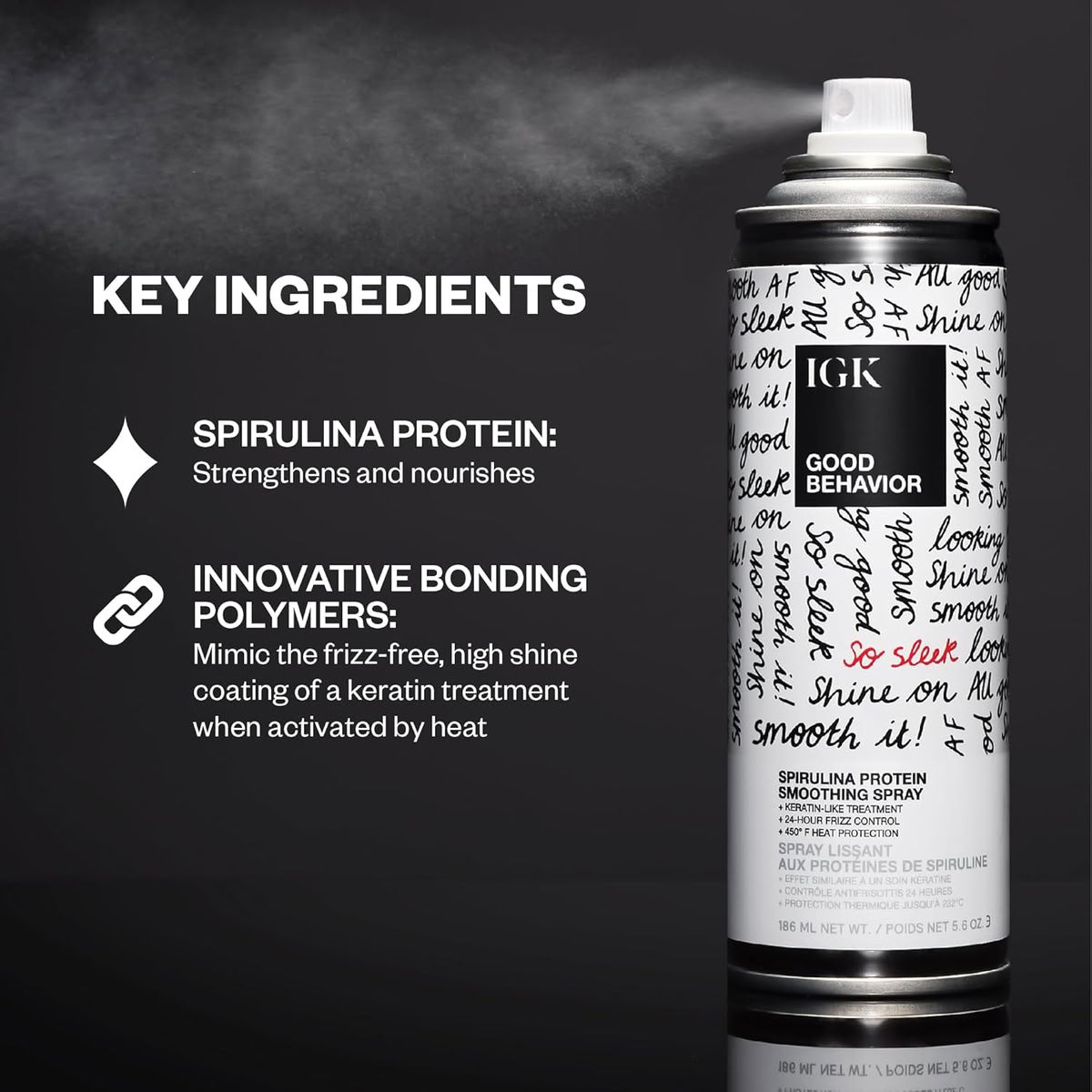 IGK GOOD BEHAVIOR Spirulina Protein Smoothing Spray