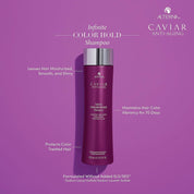Alterna Caviar Anti-Aging Infinite Color Hold Shampoo, Conditioner, Color Protect Serum Complete Regimen Set