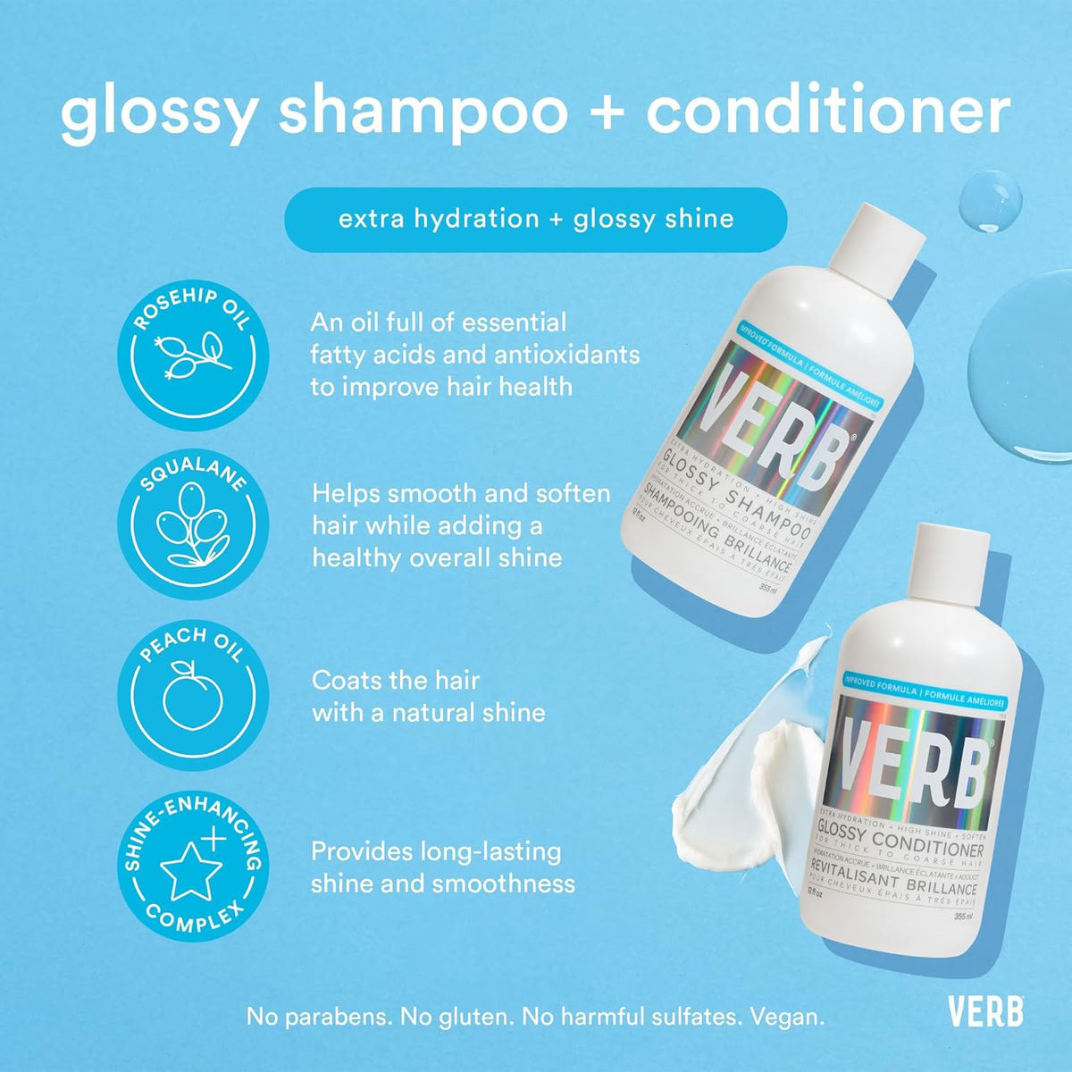 Verb Glossy Shampoo & Conditioner Duo Set