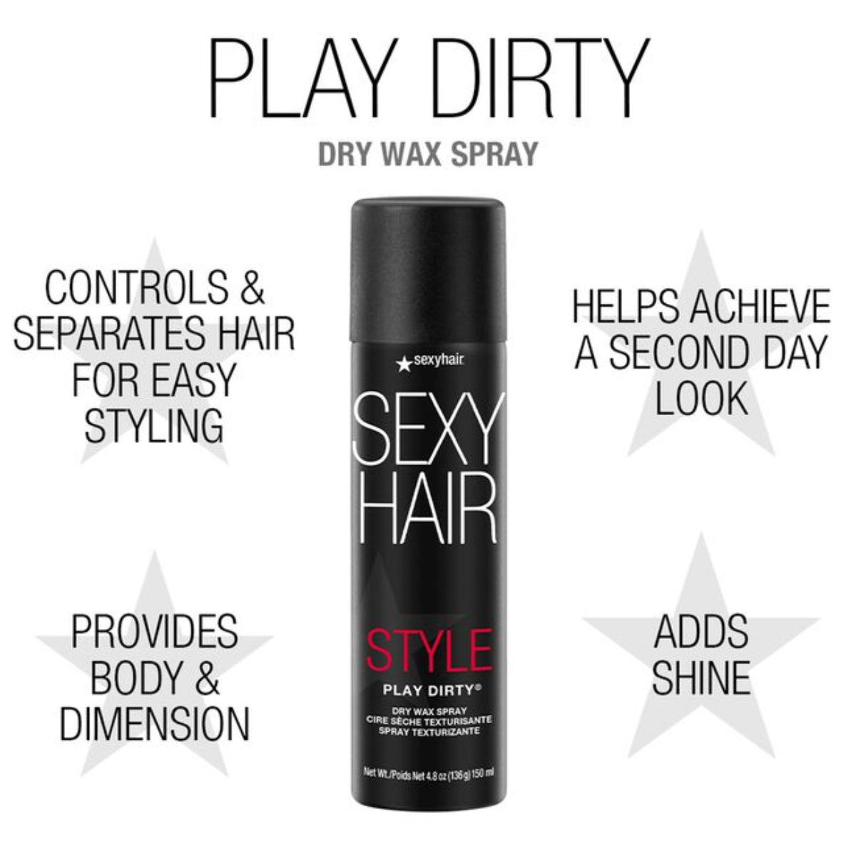 Sexy Hair Style Play Dirty Dry Wax Spray