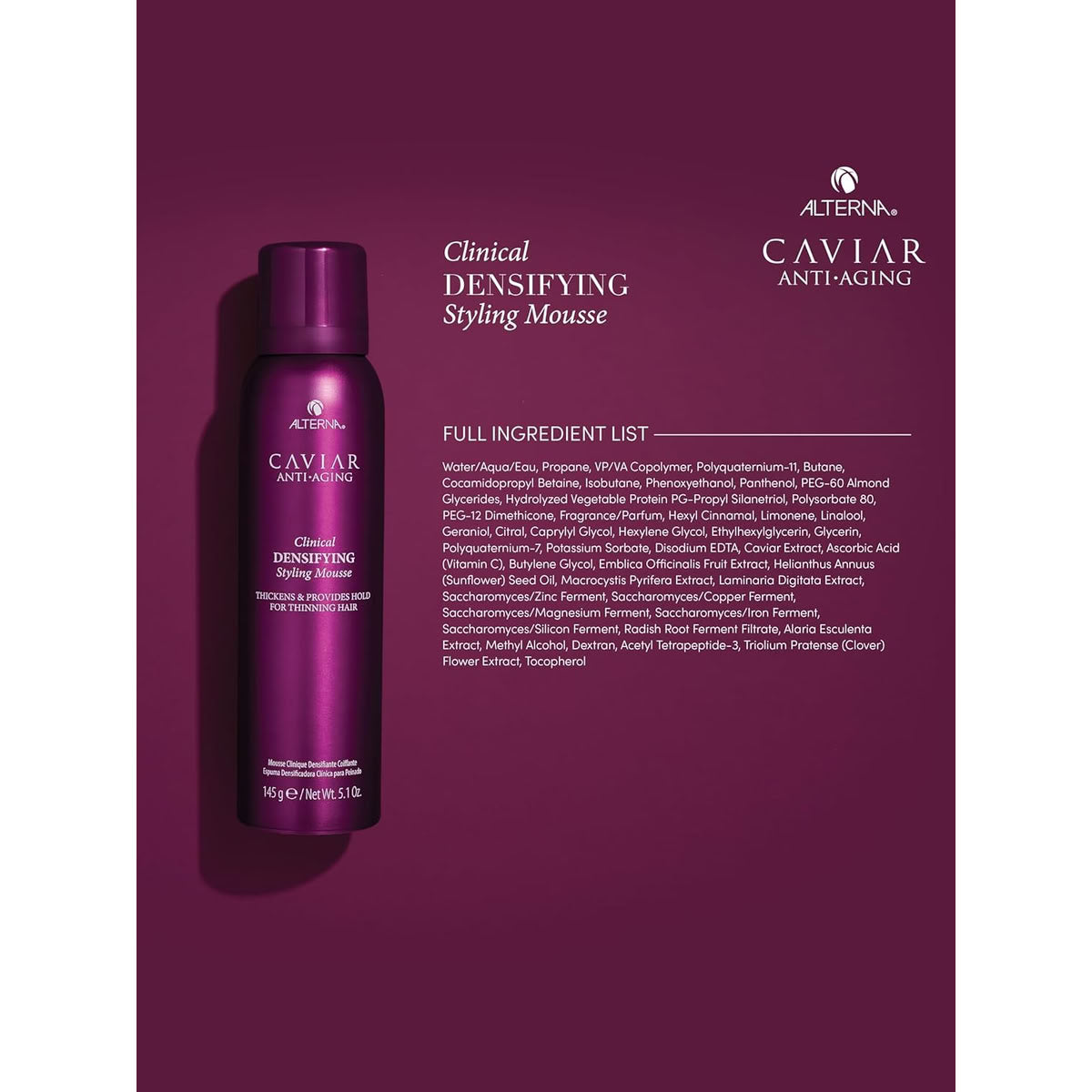 Alterna Caviar Anti-Aging Clinical Densifying Styling Mousse