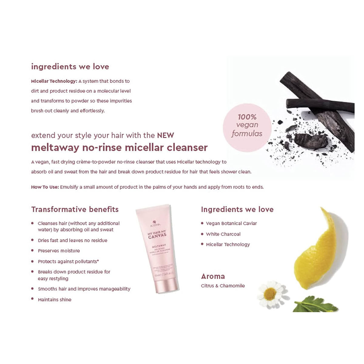 Alterna My Hair My Canvas Meltaway No-Rinse Micellar Cleanser