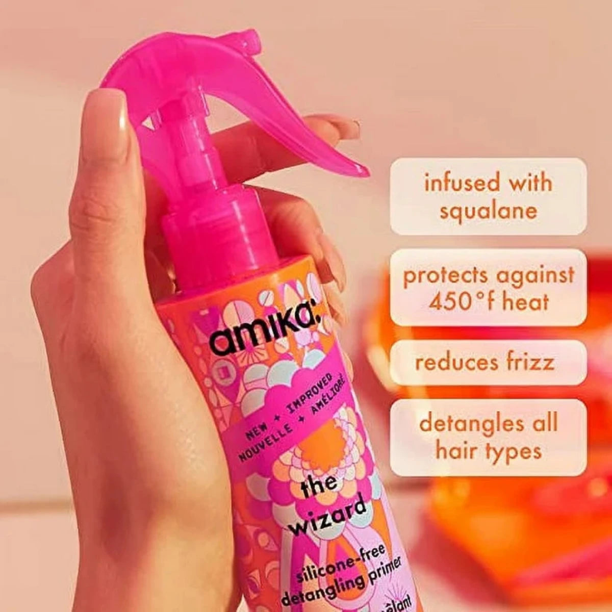 Amika The Wizard Silicone-Free Detangling Primer