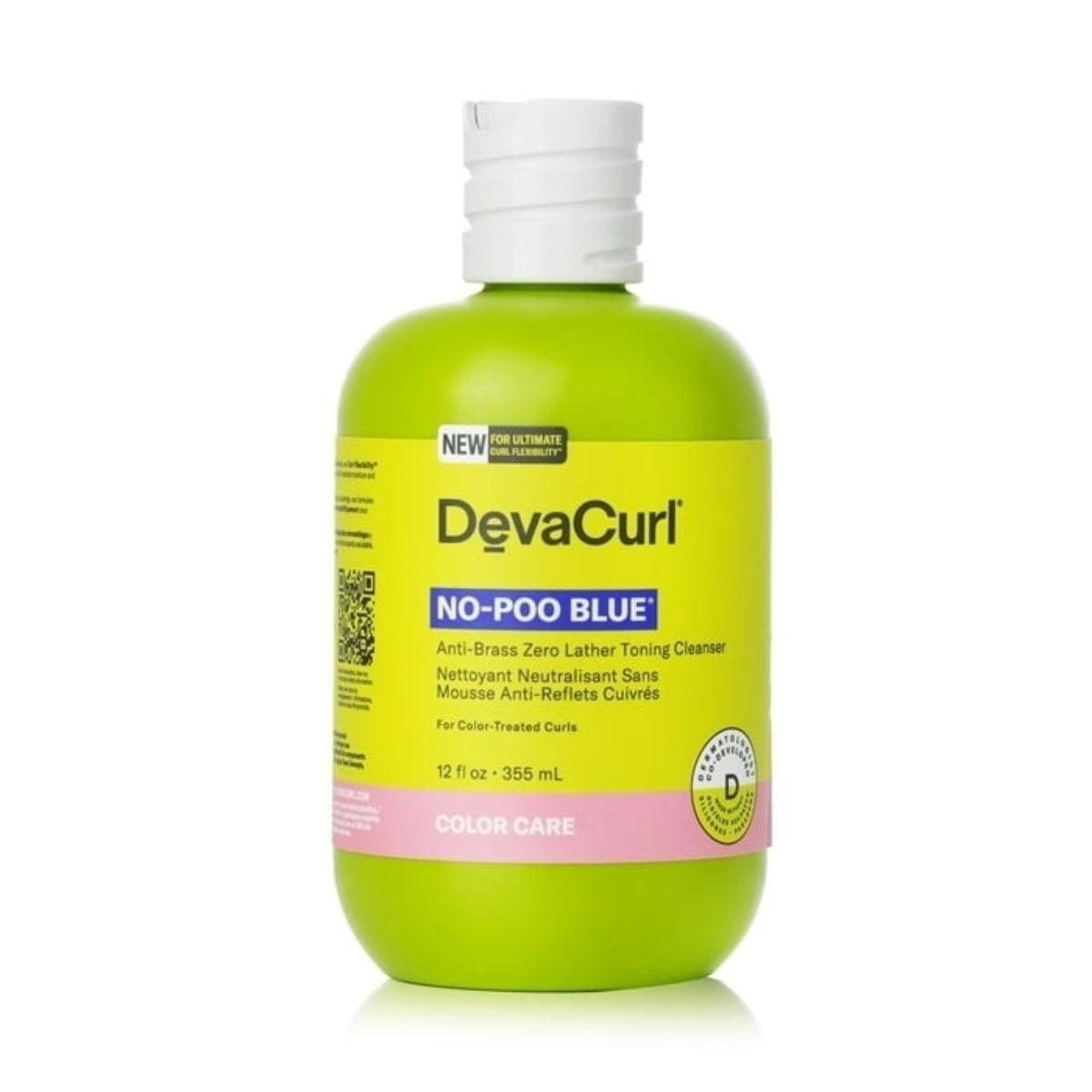 DevaCurl No-Poo Blue Anti-Brass Zero Lather Toning Cleanser - iShampoos