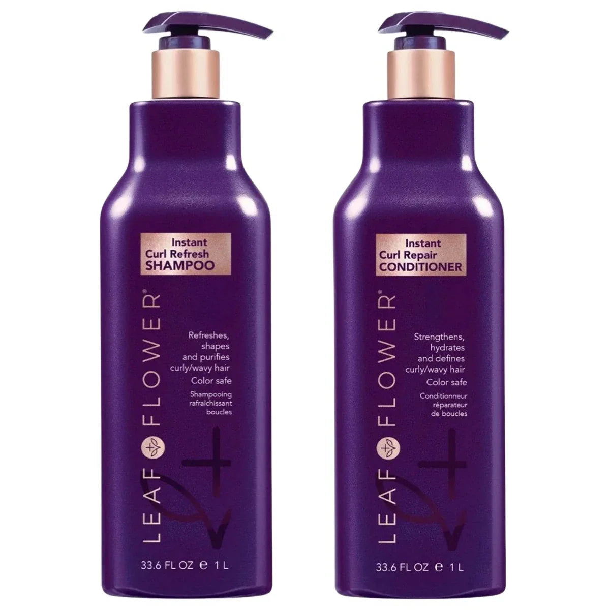 Leaf & Flower Instant Curl Refresh Shampoo & Curl Repair Conditioner