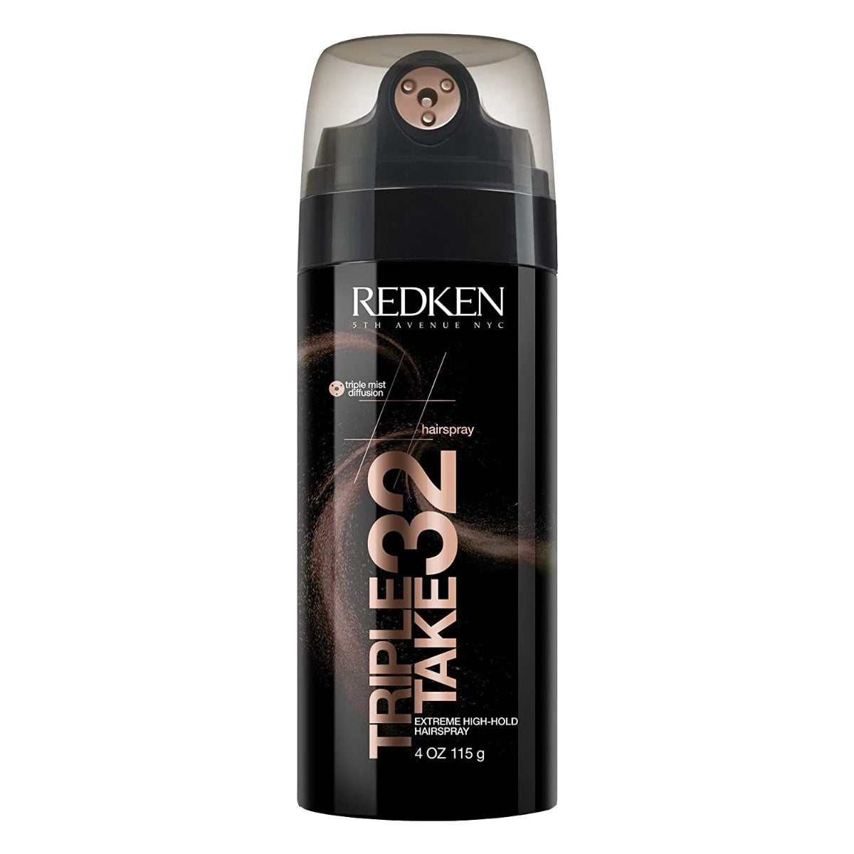 Redken hairspray bottle on a white background