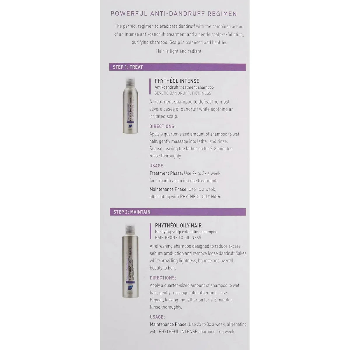 PHYTO Anti-Dandruff Regimen Treatment Set for Oily Hair & Scalp
