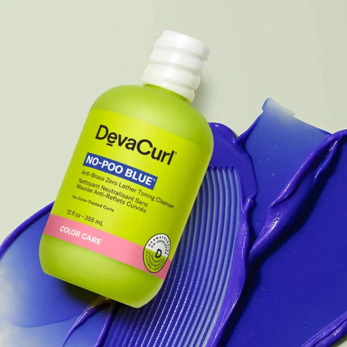 DevaCurl No-Poo Blue Anti-Brass Zero Lather Toning Cleanser