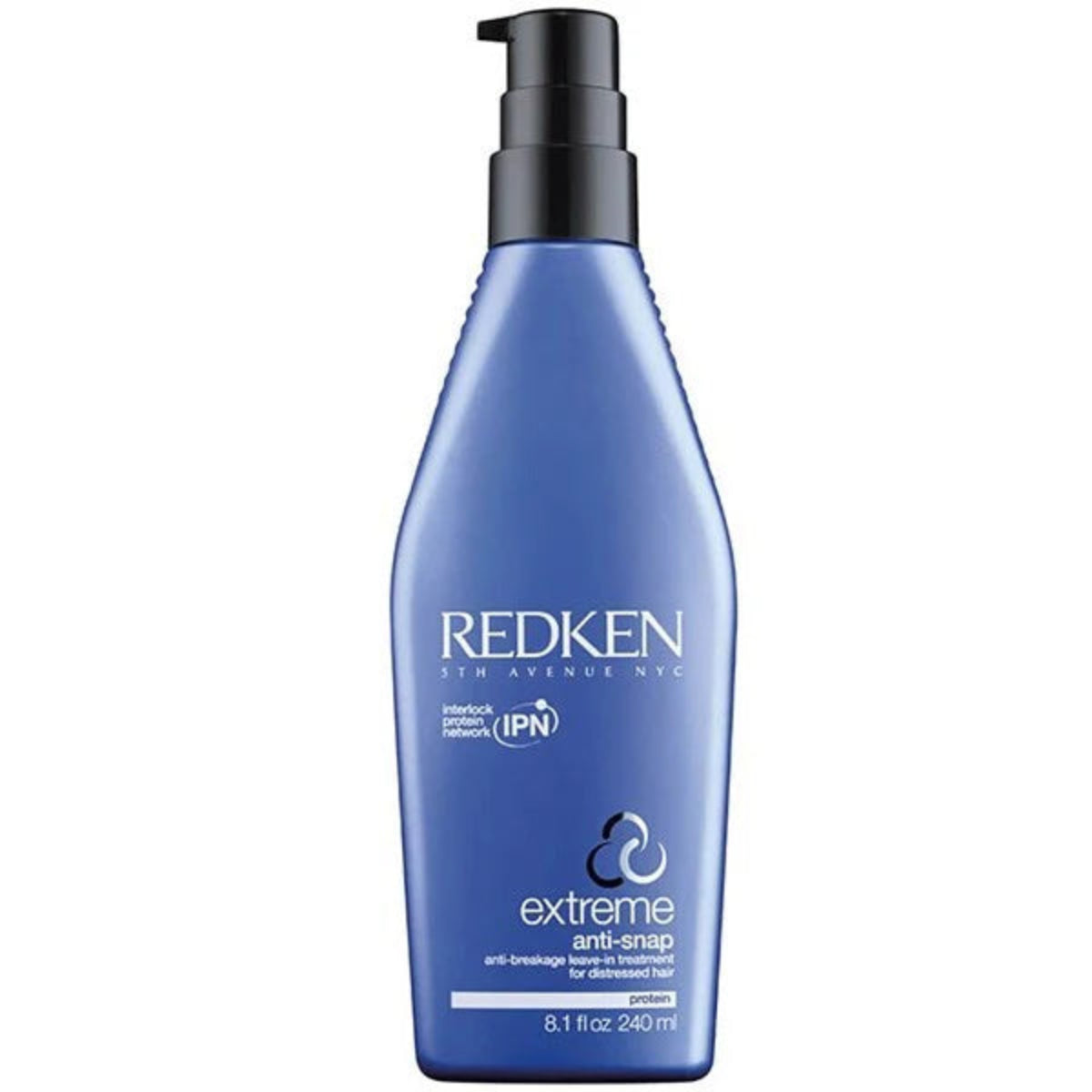 Redken bottle of extreme anti-snap product on a white background