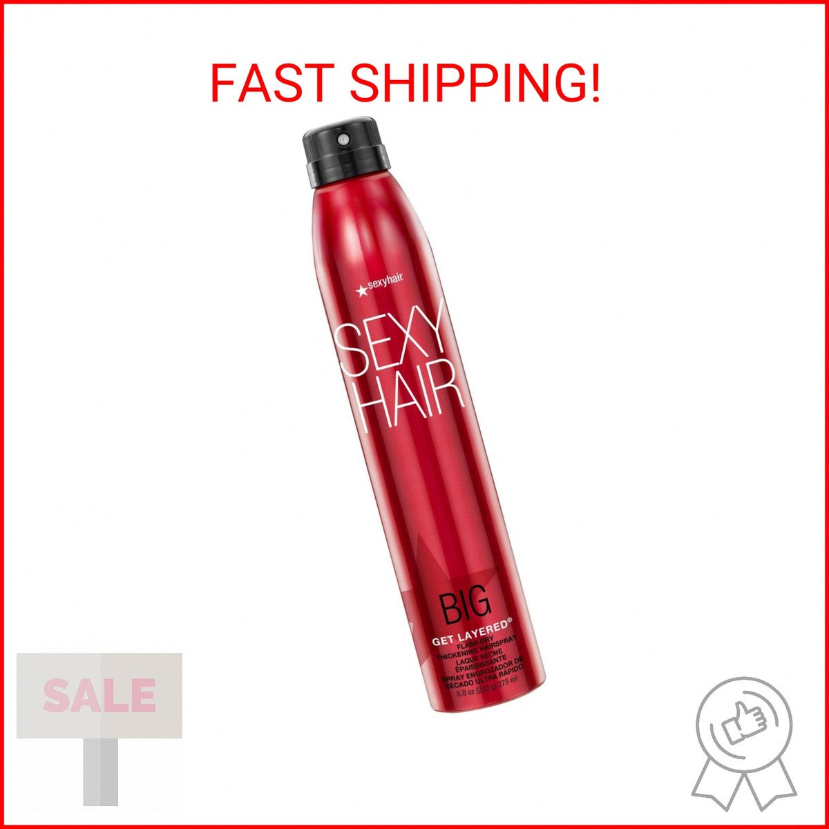 Sexy Hair Big Get Layered  Flash Dry Thickening Hair Spray