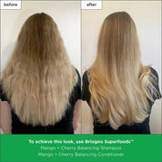 Briogeo Superfoods Mango + Cherry Balancing Shampoo + Conditioner Duo For Oil Control