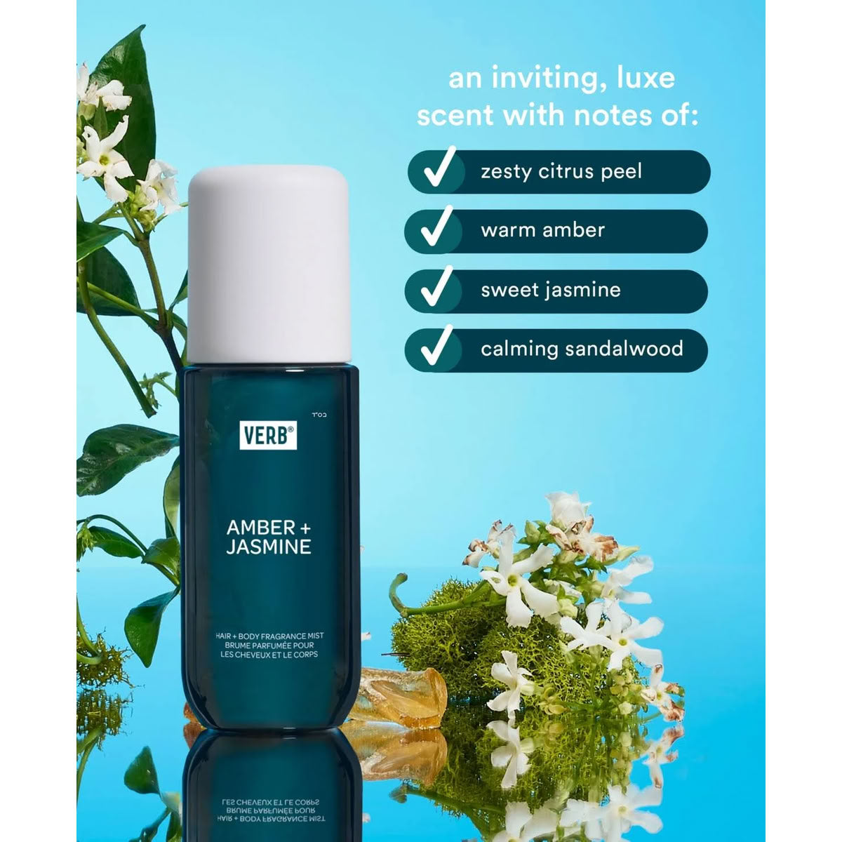 Verb Amber + Jasmine Hair & Body Fragrance Mist